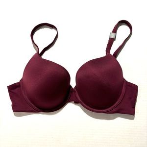 NEW Victoria’s secret Body‎ by Victoria Perfect Shape bra Maroon size 34D
